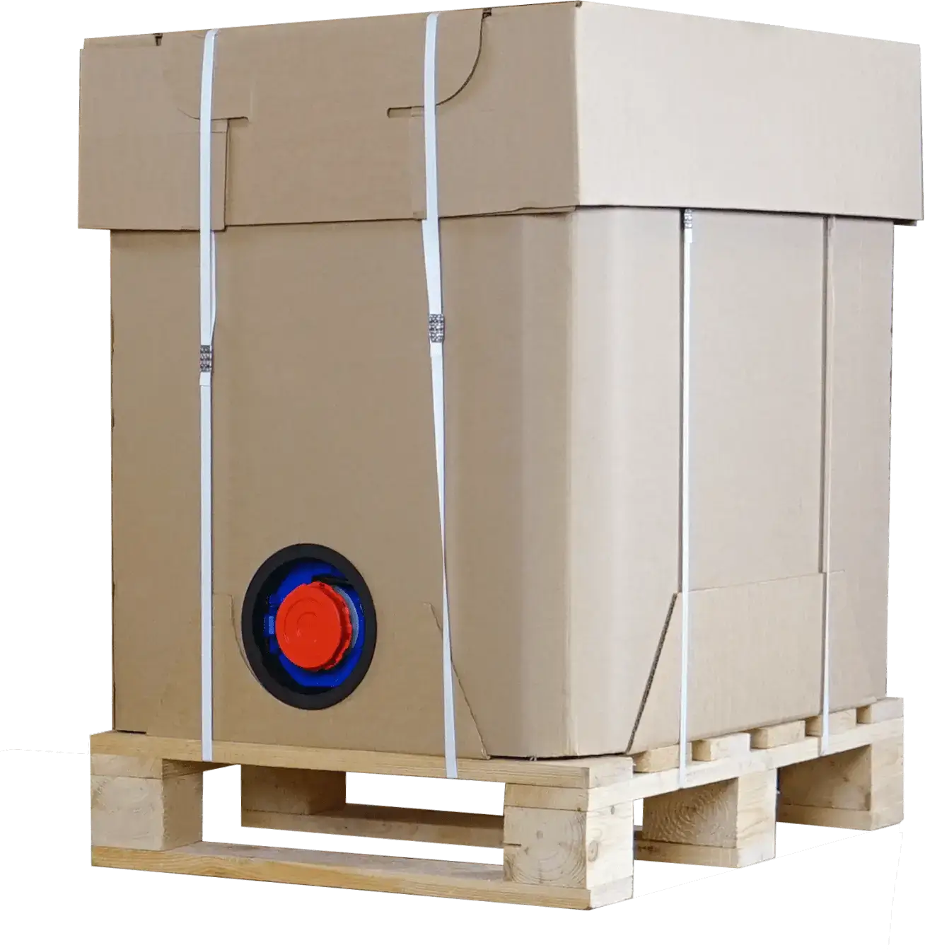 Cardboard IBC container O_TANK_200l Organic Poland cardboard packaging manufacturer