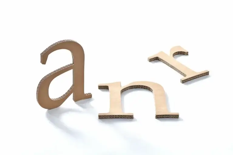 Organic Poland - 3D letters made of cardboard